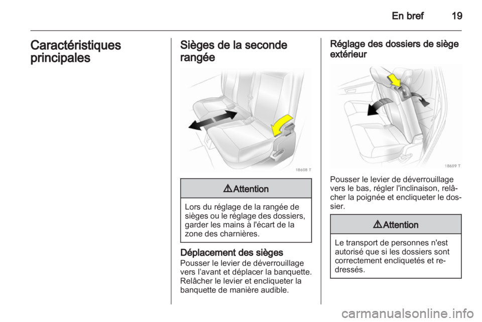 OPEL ZAFIRA 2012  Manuel dutilisation (in French) 