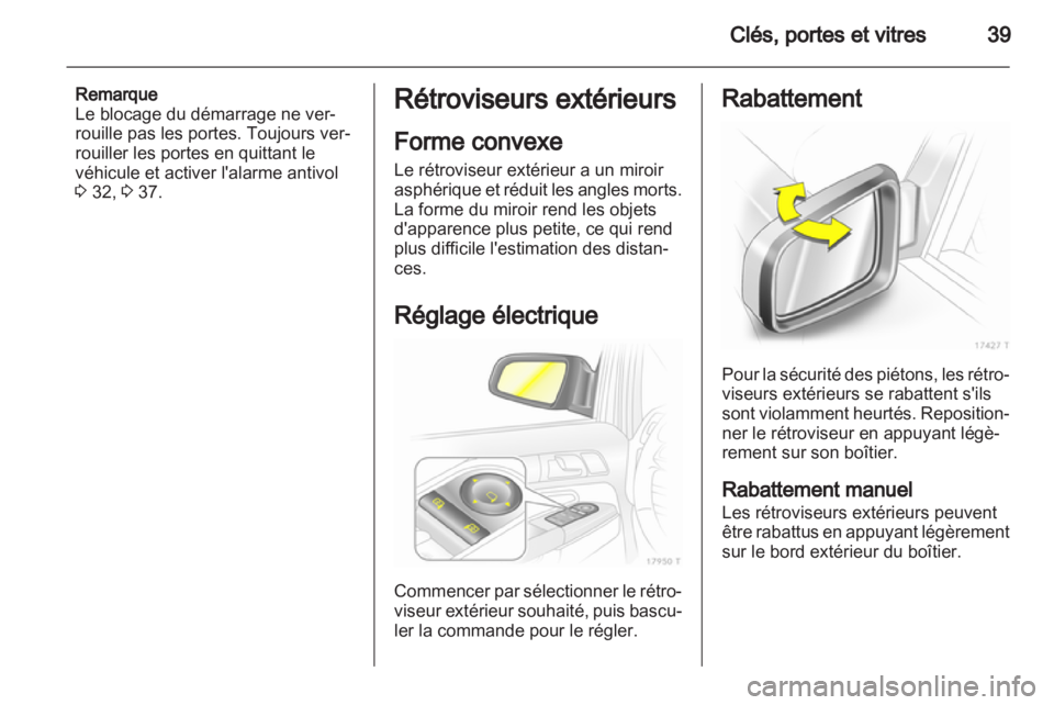 OPEL ZAFIRA 2012  Manuel dutilisation (in French) 