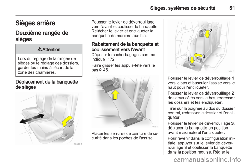 OPEL ZAFIRA 2012  Manuel dutilisation (in French) 