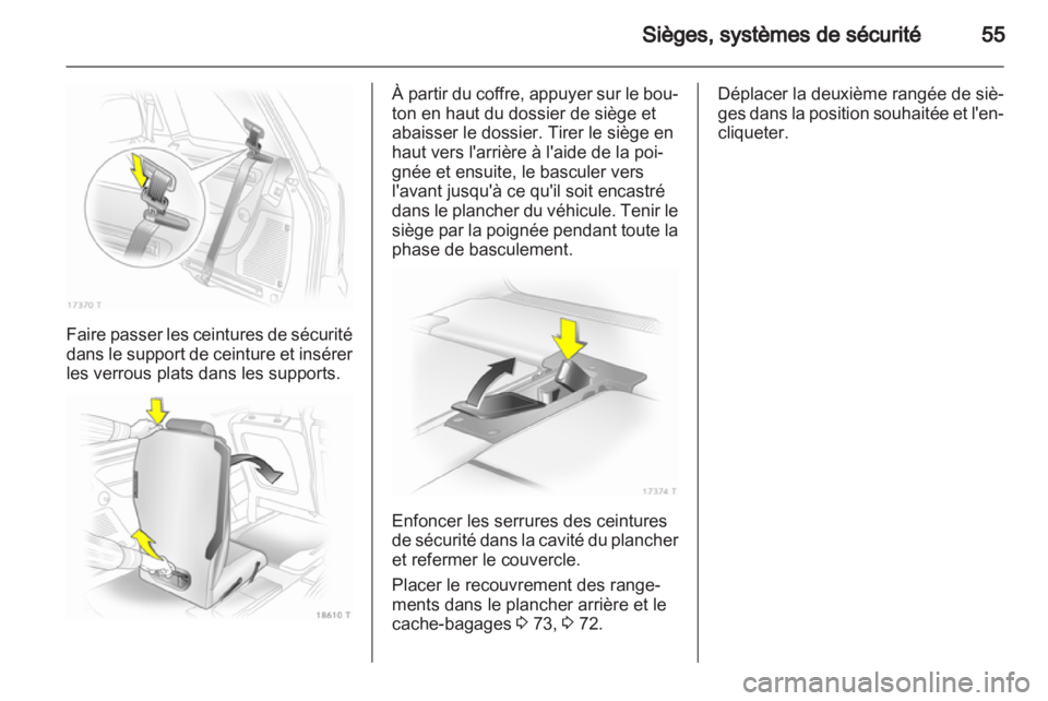 OPEL ZAFIRA 2012  Manuel dutilisation (in French) 