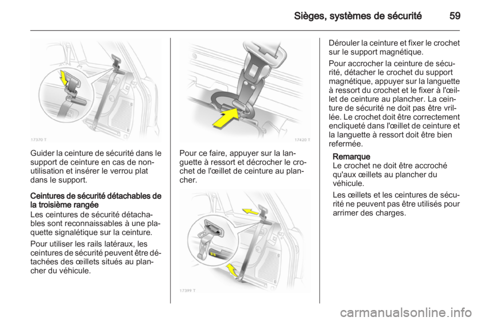 OPEL ZAFIRA 2012  Manuel dutilisation (in French) 