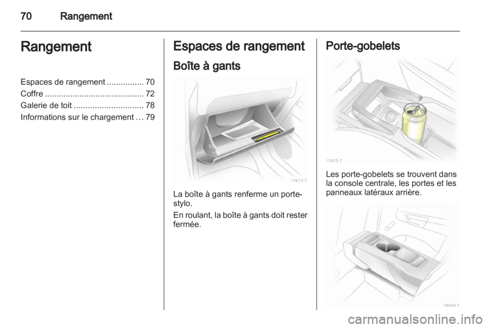 OPEL ZAFIRA 2012  Manuel dutilisation (in French) 