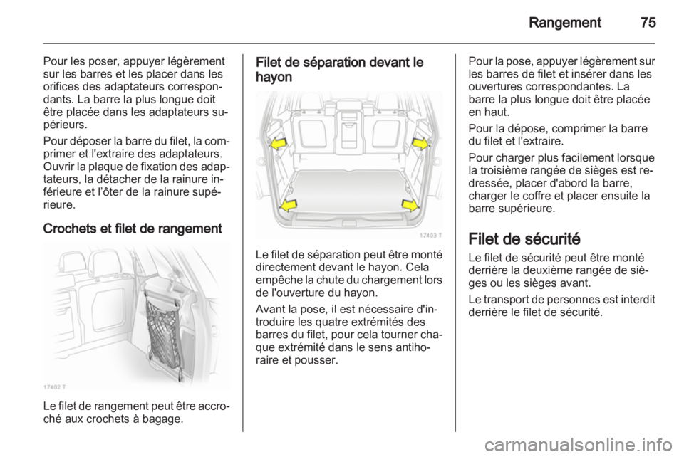 OPEL ZAFIRA 2012  Manuel dutilisation (in French) 