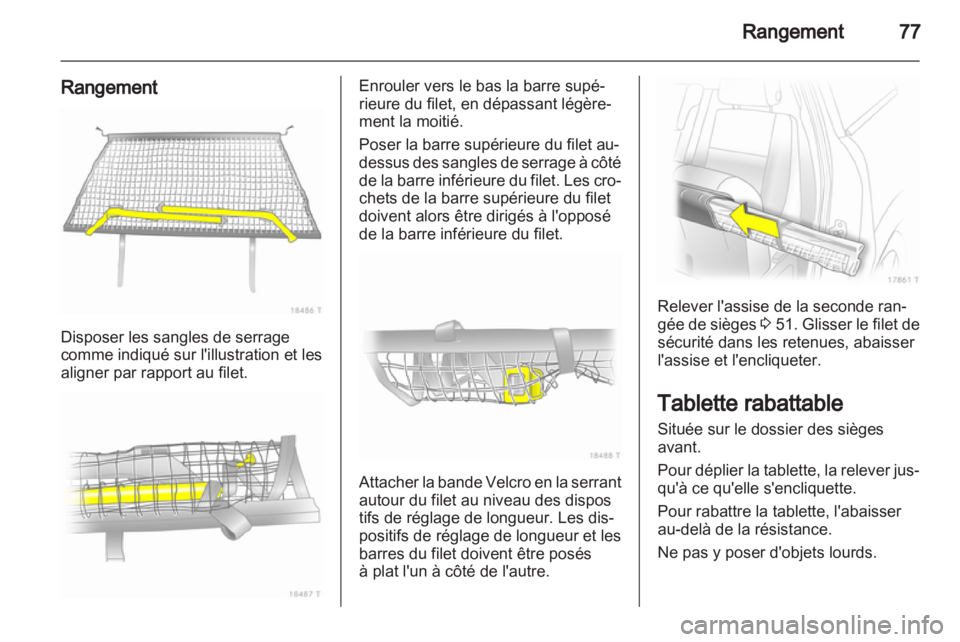 OPEL ZAFIRA 2012  Manuel dutilisation (in French) 