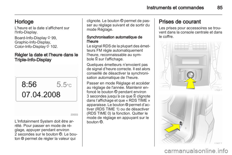 OPEL ZAFIRA 2012  Manuel dutilisation (in French) 