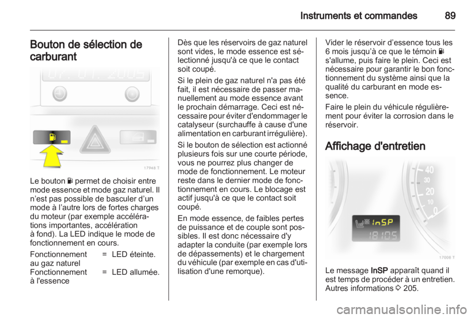 OPEL ZAFIRA 2012  Manuel dutilisation (in French) 