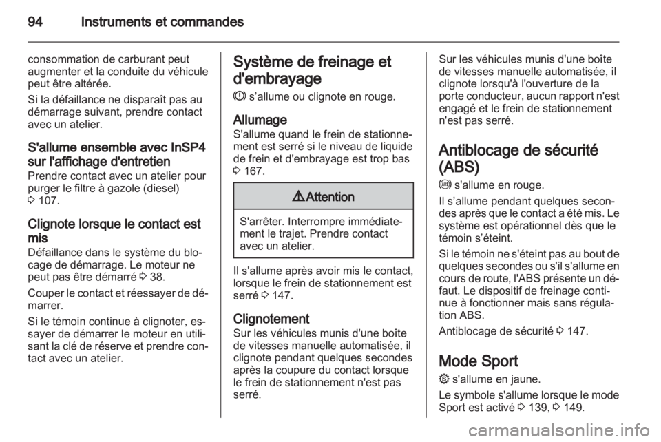 OPEL ZAFIRA 2012  Manuel dutilisation (in French) 