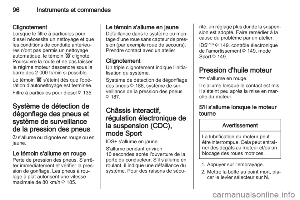 OPEL ZAFIRA 2012  Manuel dutilisation (in French) 