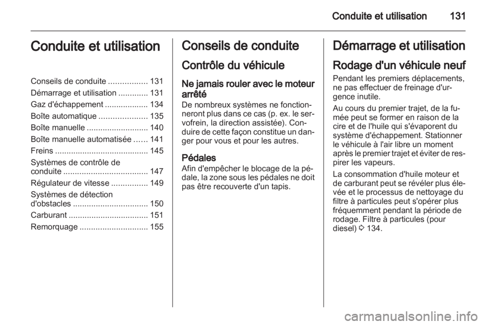 OPEL ZAFIRA 2013  Manuel dutilisation (in French) 