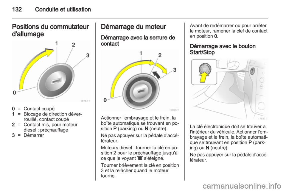 OPEL ZAFIRA 2013  Manuel dutilisation (in French) 