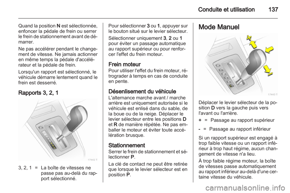 OPEL ZAFIRA 2013  Manuel dutilisation (in French) 