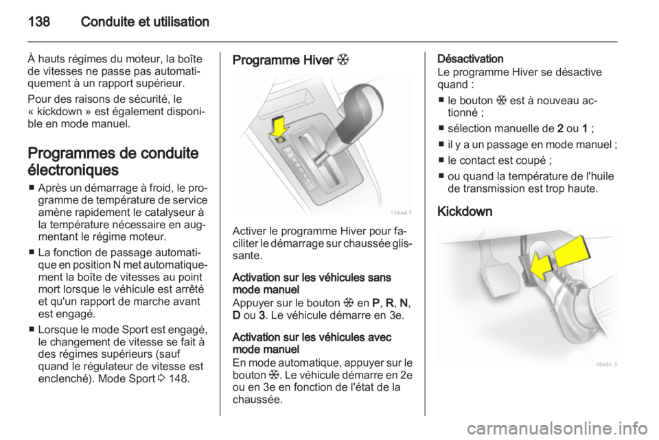 OPEL ZAFIRA 2013  Manuel dutilisation (in French) 