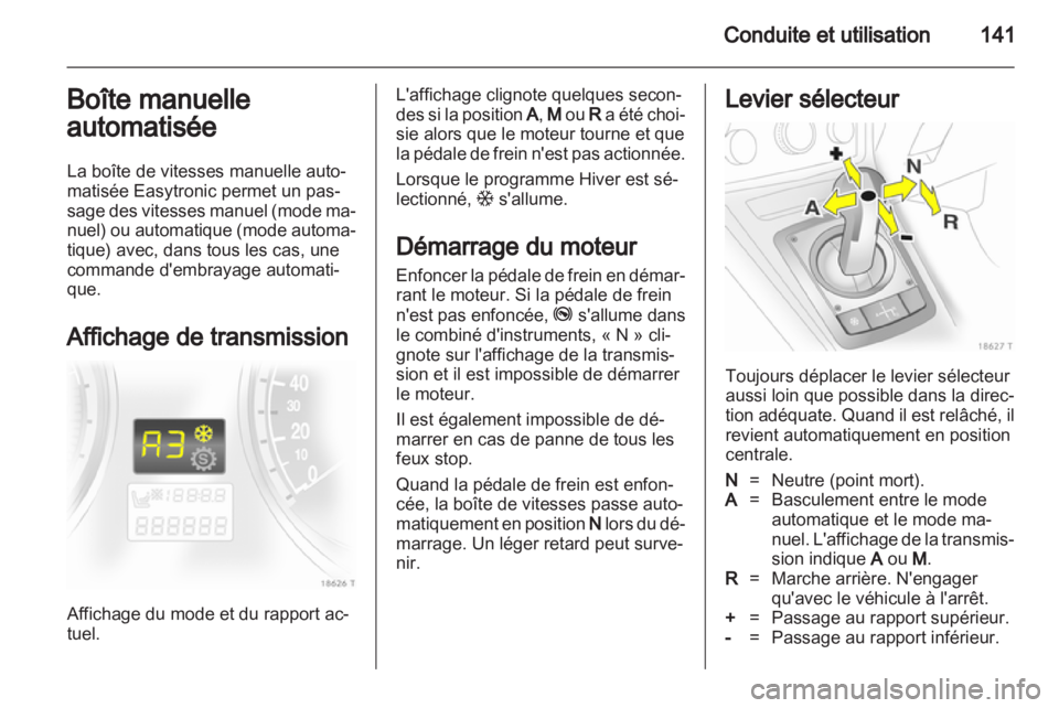 OPEL ZAFIRA 2013  Manuel dutilisation (in French) 