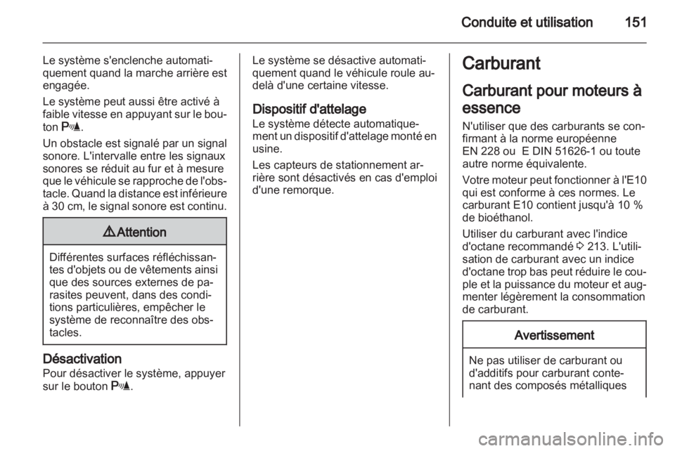 OPEL ZAFIRA 2013  Manuel dutilisation (in French) 