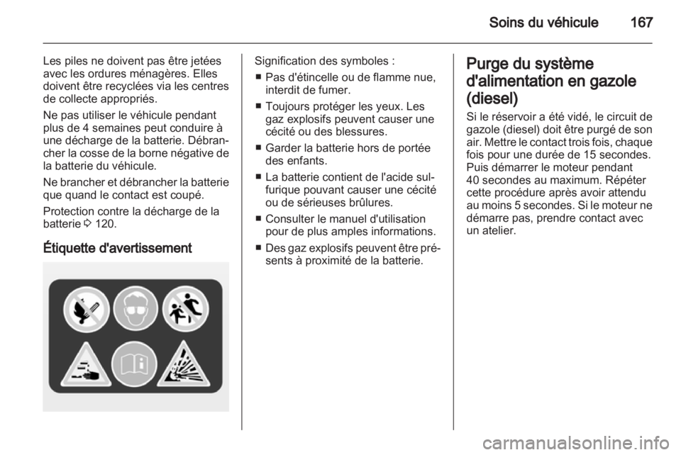 OPEL ZAFIRA 2013  Manuel dutilisation (in French) 