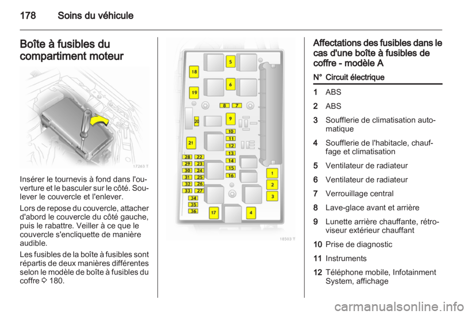 OPEL ZAFIRA 2013  Manuel dutilisation (in French) 