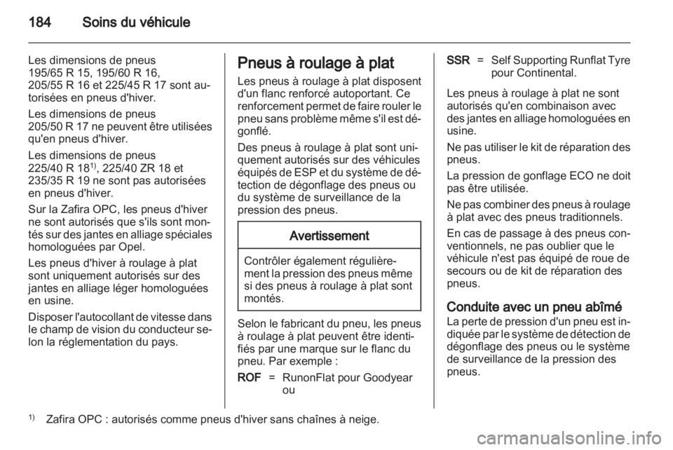 OPEL ZAFIRA 2013  Manuel dutilisation (in French) 