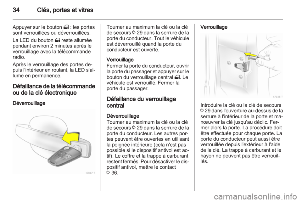 OPEL ZAFIRA 2013  Manuel dutilisation (in French) 