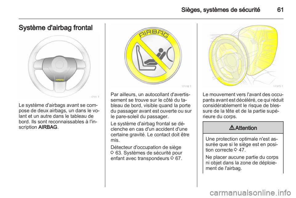 OPEL ZAFIRA 2013  Manuel dutilisation (in French) 