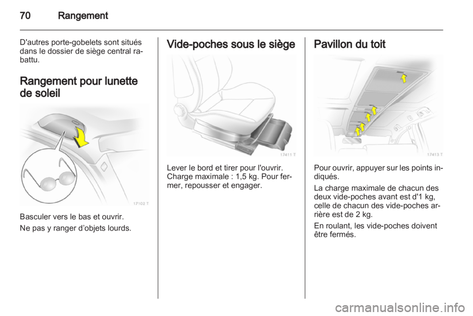 OPEL ZAFIRA 2013  Manuel dutilisation (in French) 