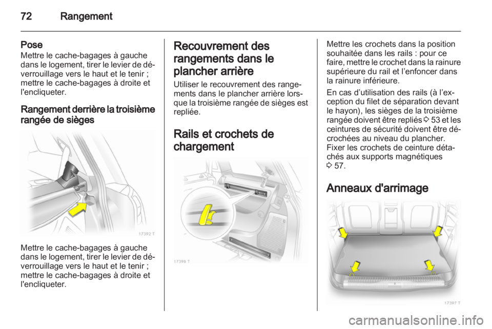 OPEL ZAFIRA 2013  Manuel dutilisation (in French) 