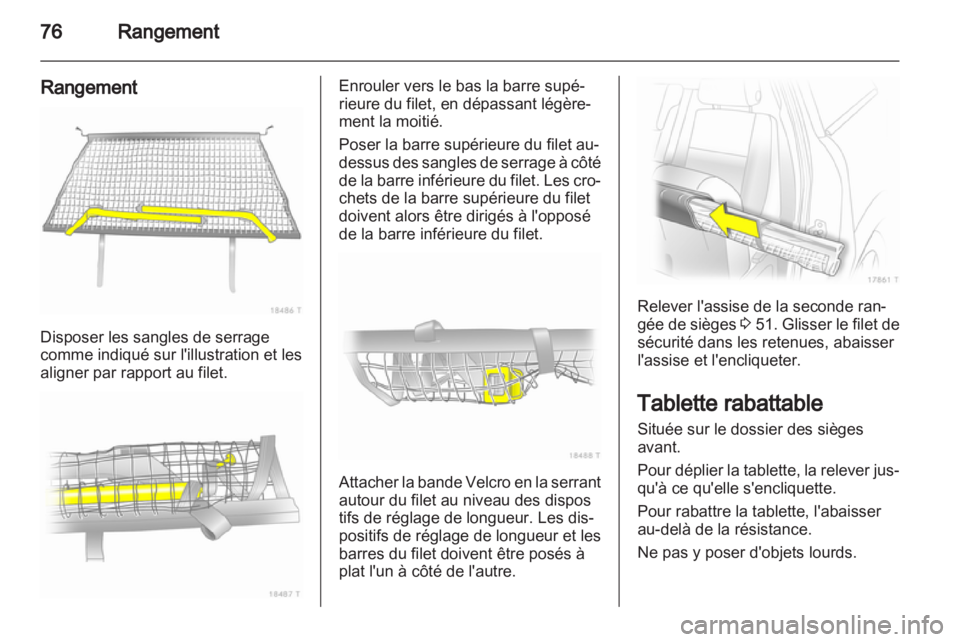 OPEL ZAFIRA 2013  Manuel dutilisation (in French) 
