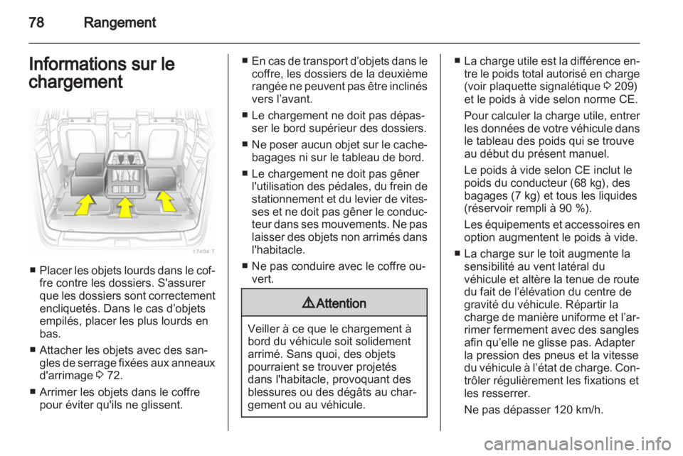 OPEL ZAFIRA 2013  Manuel dutilisation (in French) 