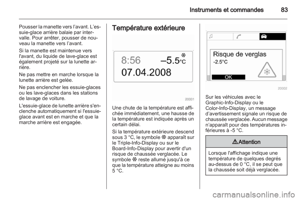 OPEL ZAFIRA 2013  Manuel dutilisation (in French) 