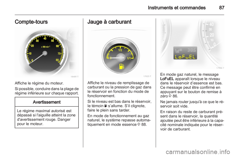 OPEL ZAFIRA 2013  Manuel dutilisation (in French) 
