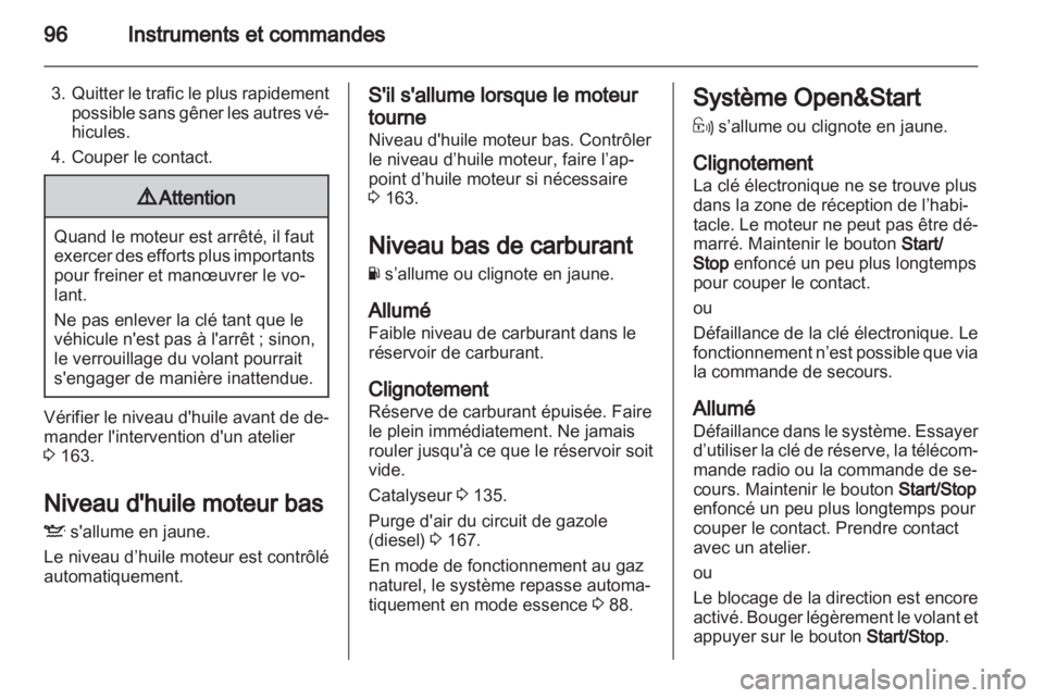 OPEL ZAFIRA 2013  Manuel dutilisation (in French) 