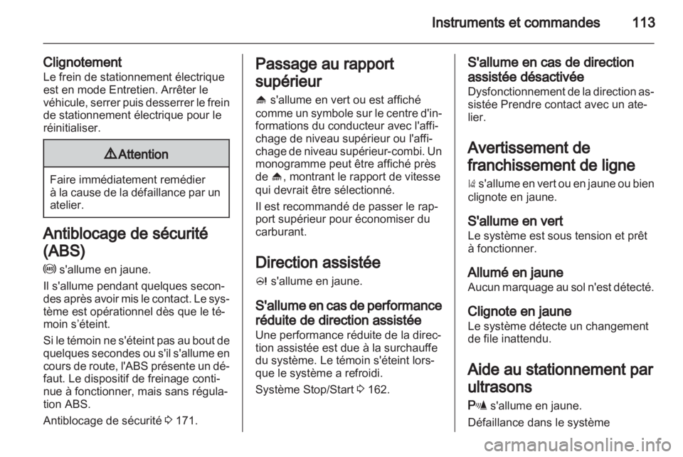 OPEL ZAFIRA TOURER 2012  Manuel dutilisation (in French) 