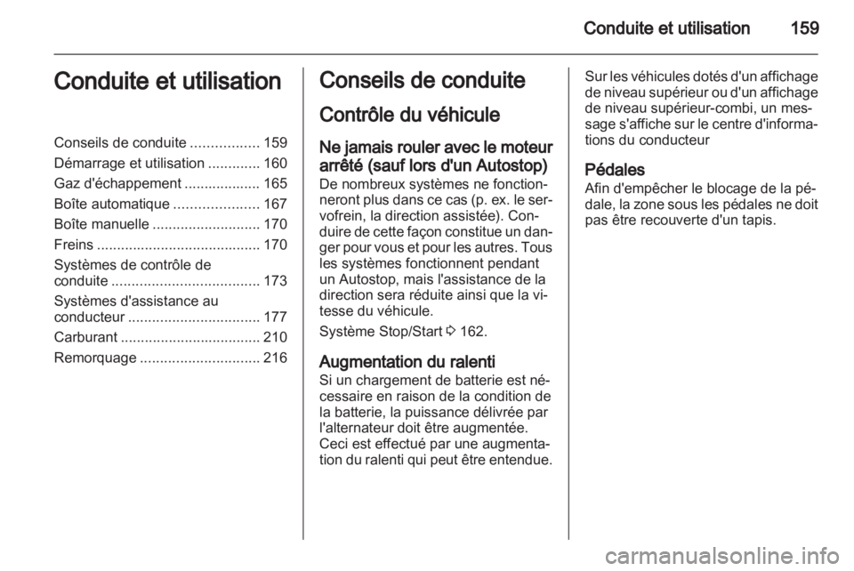 OPEL ZAFIRA TOURER 2012  Manuel dutilisation (in French) 