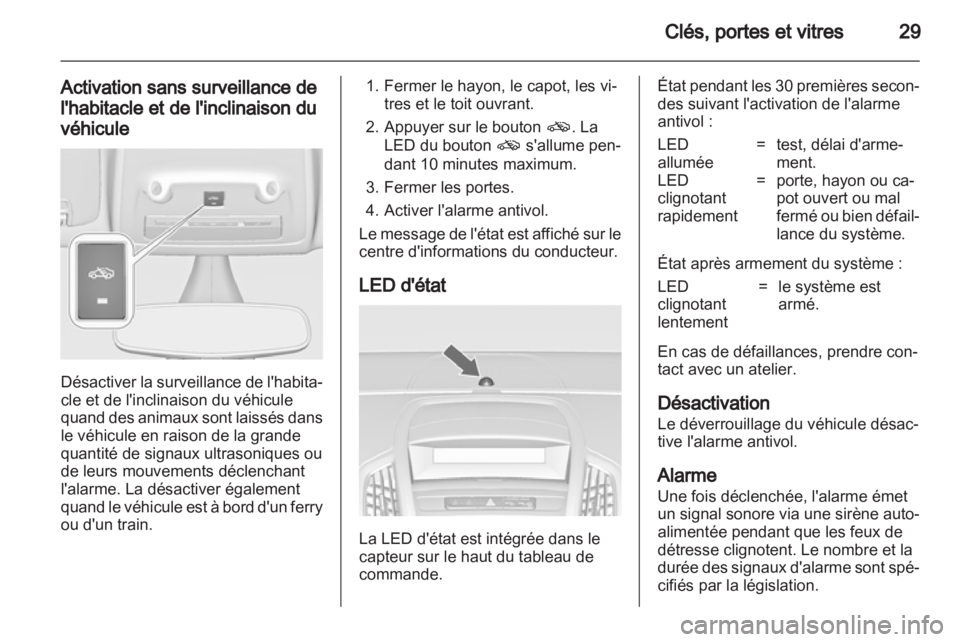 OPEL ZAFIRA TOURER 2012  Manuel dutilisation (in French) 