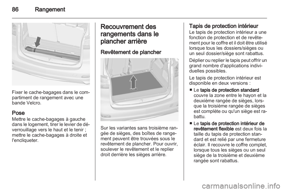 OPEL ZAFIRA TOURER 2012.5  Manuel dutilisation (in French) 