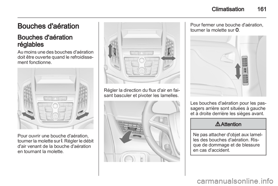 OPEL ZAFIRA TOURER 2013  Manuel dutilisation (in French) 