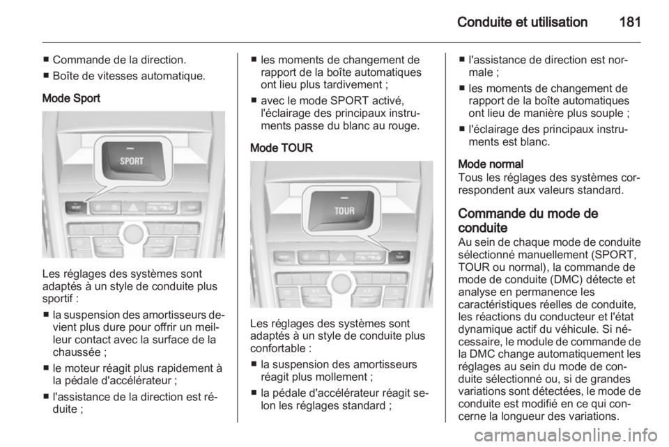 OPEL ZAFIRA TOURER 2013  Manuel dutilisation (in French) 