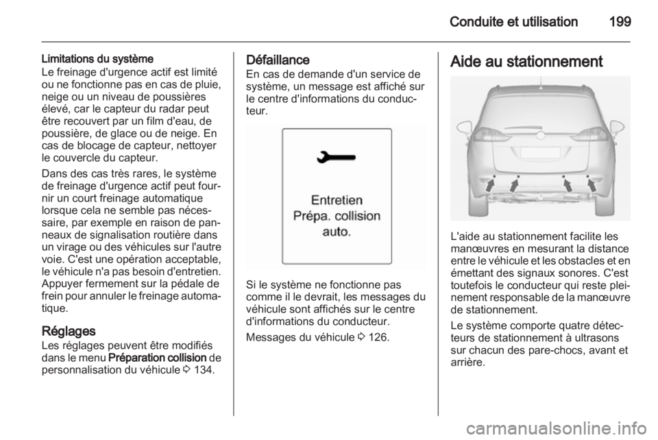 OPEL ZAFIRA TOURER 2013  Manuel dutilisation (in French) 