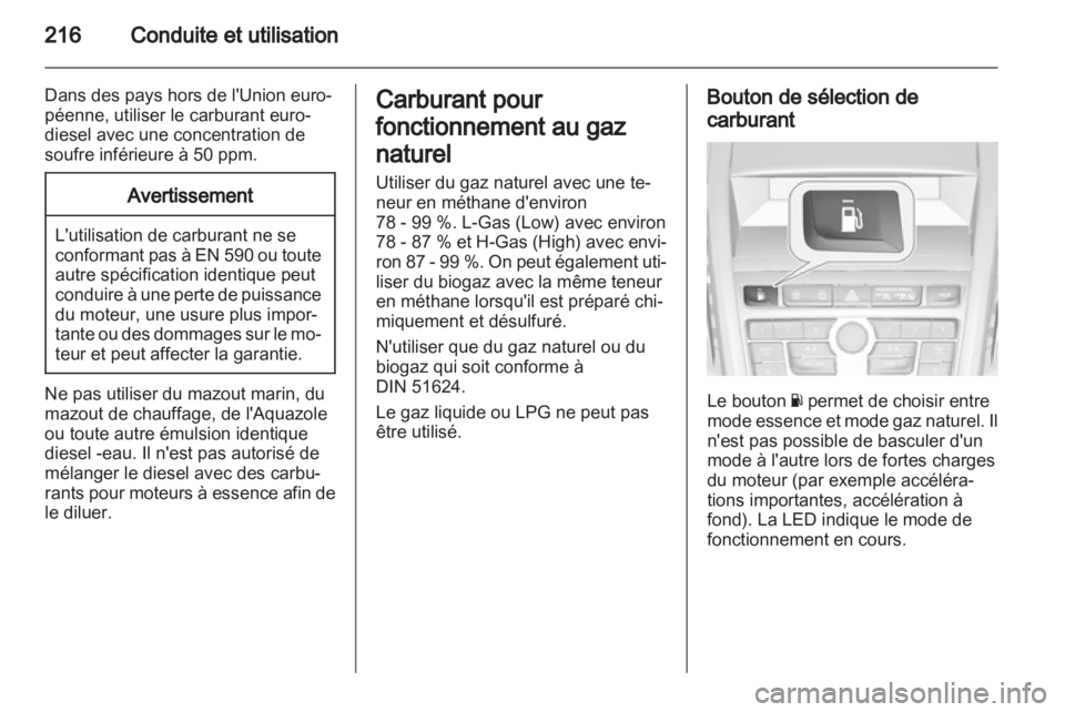 OPEL ZAFIRA TOURER 2013  Manuel dutilisation (in French) 