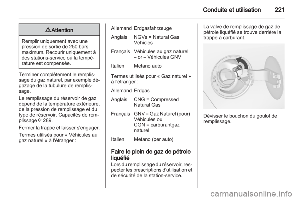 OPEL ZAFIRA TOURER 2013  Manuel dutilisation (in French) 