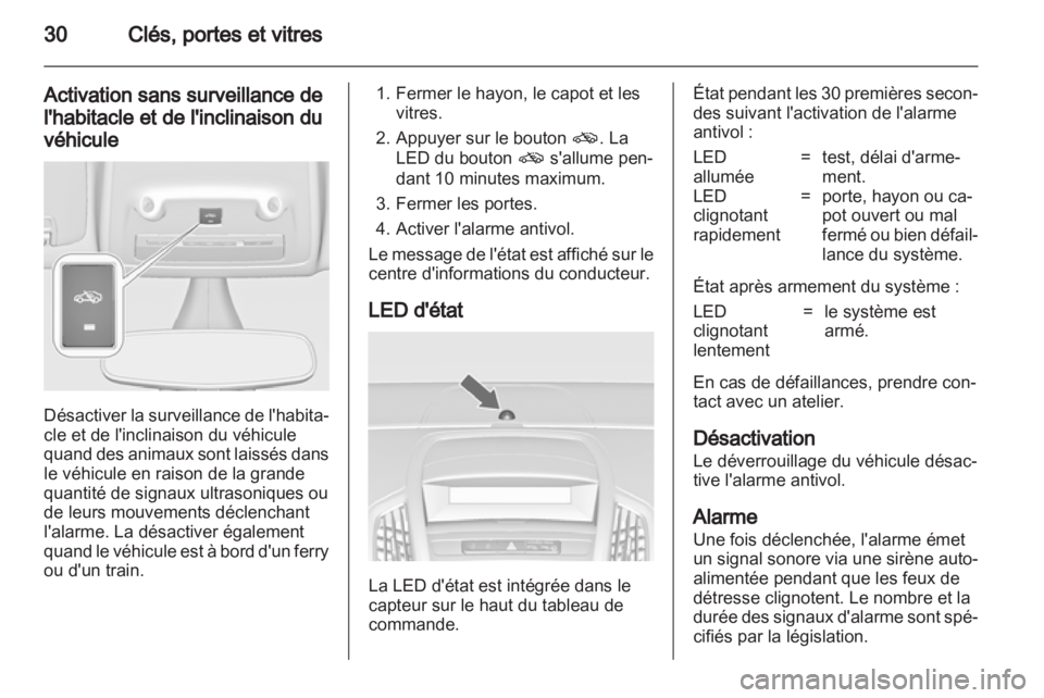OPEL ZAFIRA TOURER 2013.5  Manuel dutilisation (in French) 