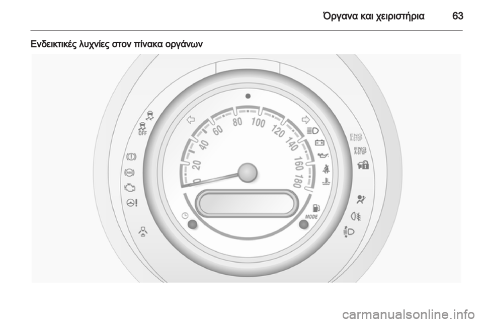 OPEL AGILA 2012.5  Εγχειρίδιο Οδηγιών Χρήσης και Λειτουργίας (in Greek) 