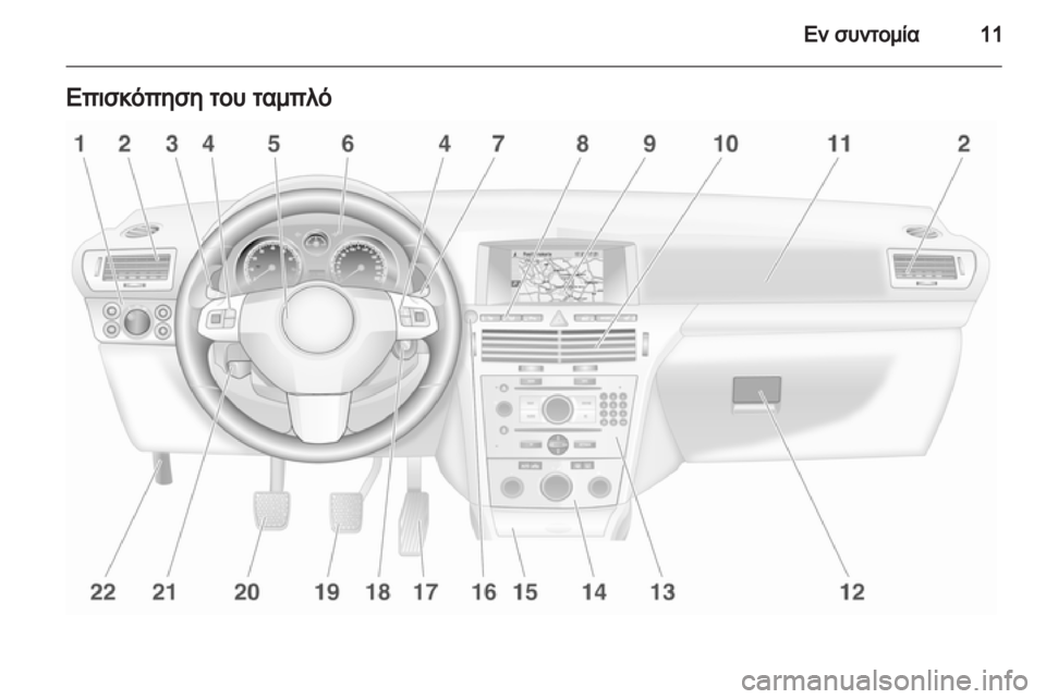 OPEL ASTRA H 2012  Εγχειρίδιο Οδηγιών Χρήσης και Λειτουργίας (in Greek) 