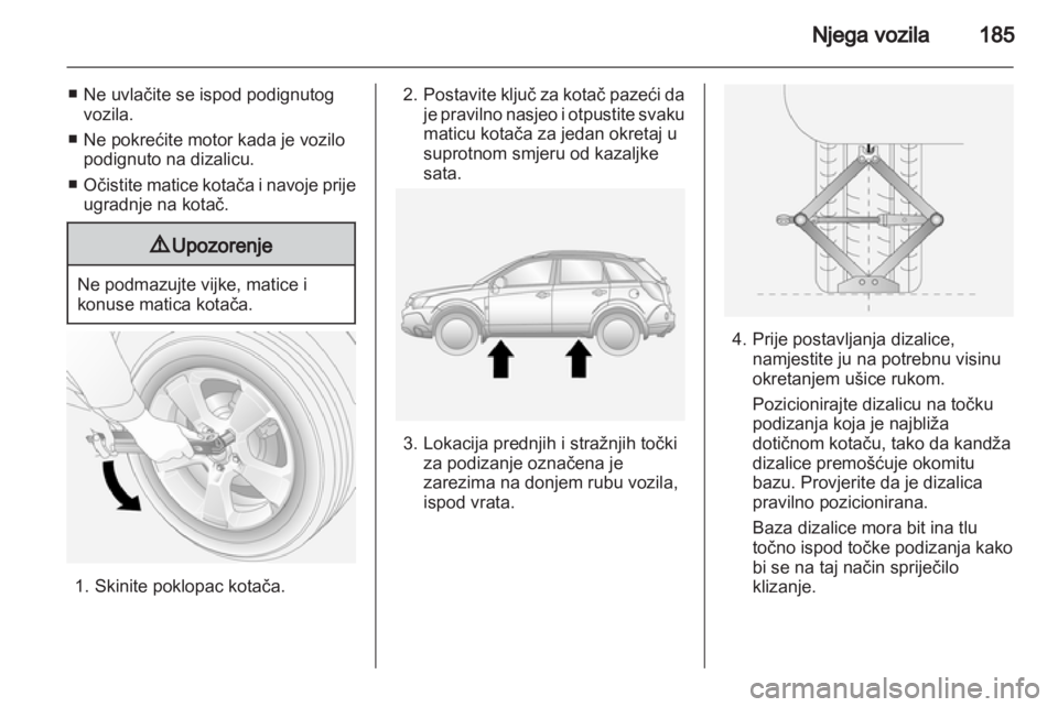 OPEL ANTARA 2013.5  Priručnik za vlasnika (in Croatian) 