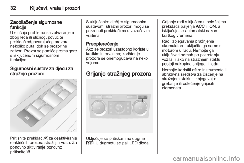 OPEL ANTARA 2013.5  Priručnik za vlasnika (in Croatian) 
