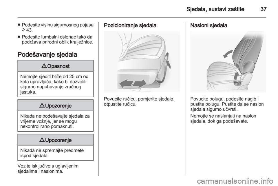 OPEL ANTARA 2013.5  Priručnik za vlasnika (in Croatian) 