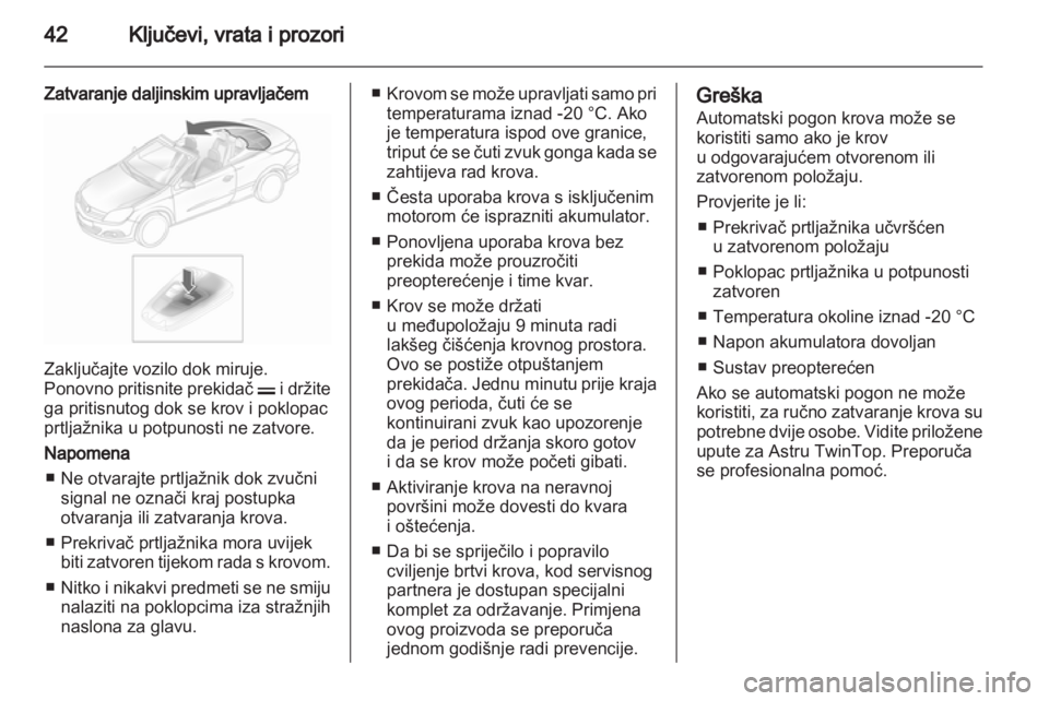OPEL ASTRA H 2011.5  Priručnik za vlasnika (in Croatian) 