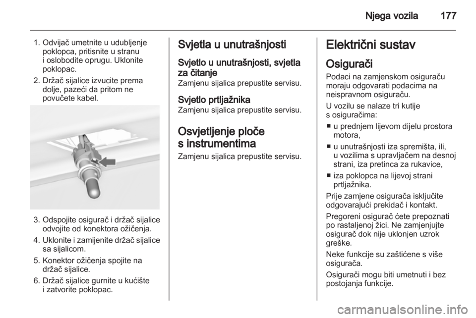 OPEL ASTRA J 2011  Priručnik za vlasnika (in Croatian) 