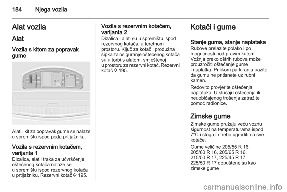 OPEL ASTRA J 2011  Priručnik za vlasnika (in Croatian) 