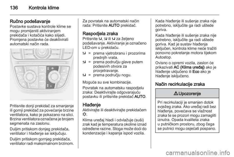 OPEL ASTRA J 2011.5  Priručnik za vlasnika (in Croatian) 