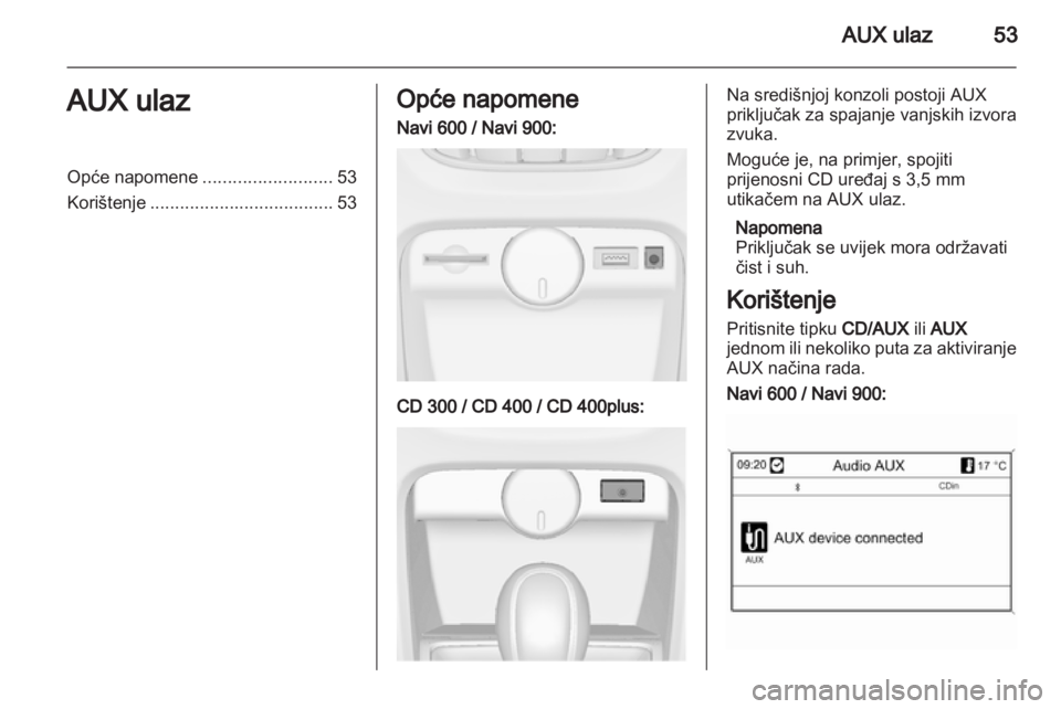 OPEL ASTRA J 2013.5  Priručnik za Infotainment (in Croatian) 